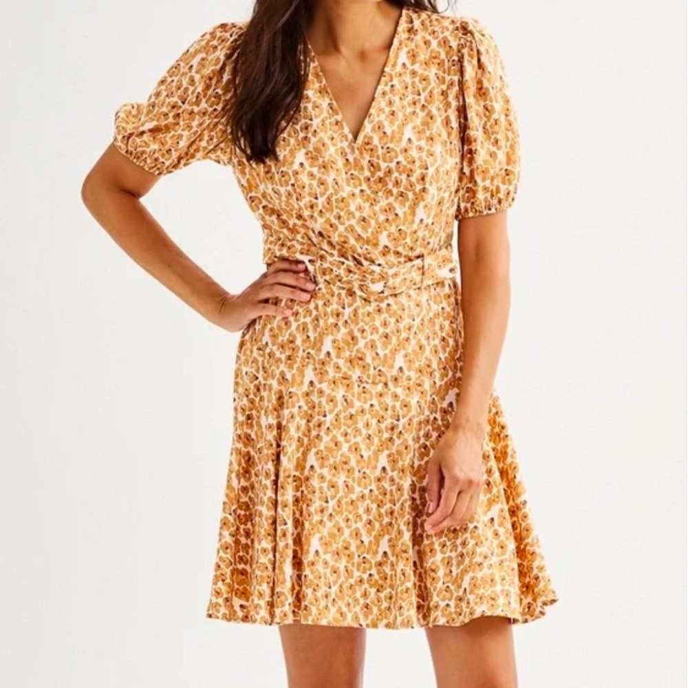 Nine West belted mini dress
